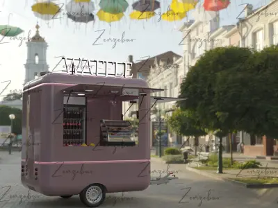 WAFfLE FOOD TRUCK 3D model