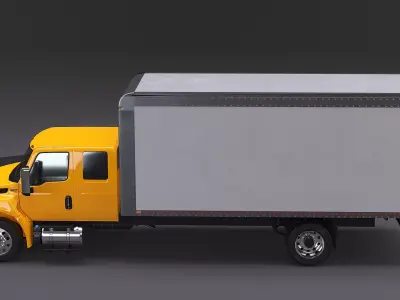 International MV 2023 Extended Cab Box Truck 3D model