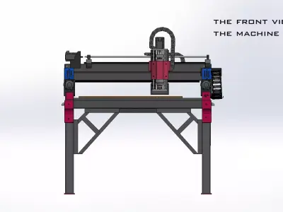 Large scale CNC machine 3D print model