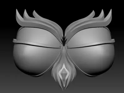High-poly model armor chest 3D model