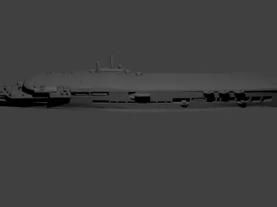 British Aircraft Carrier Furious 3D print model