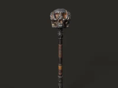 War Hammer 01 V2 Low-poly 3D model