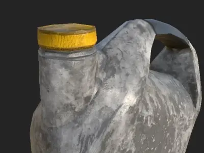 Oil Bottle 4K PBR GameReady Low-poly 3D model