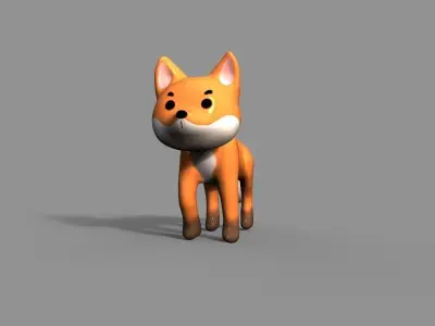 Fox toy 3D model