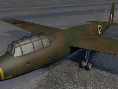 General Aircraft GAL-48 Hotspur 3D model