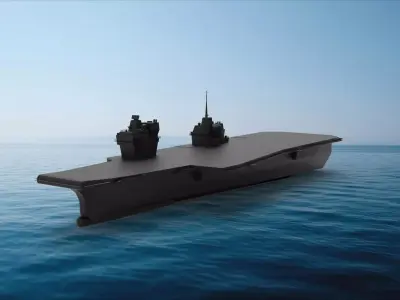 Queen Elizabeth-class aircraft carrier 3D model