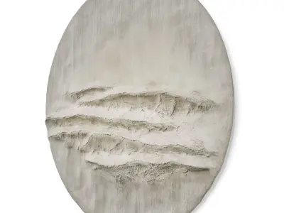 Simonallen sculptor Reef original art plaster 3D model