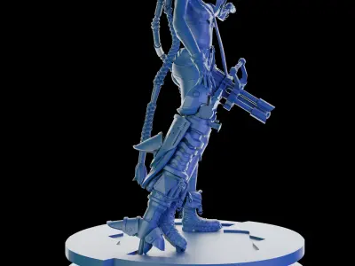 Jinx arcane 2 LEAGUE OF LEGENDS modelo imprecion 3D 3D print model