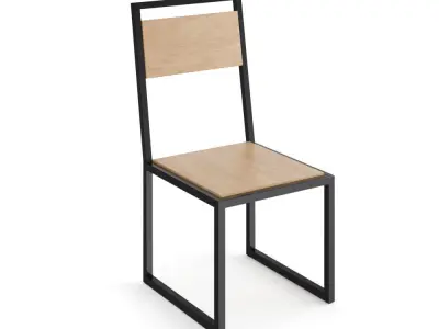 Industrial chairs and bar stools - Pack with 13 models 3D model