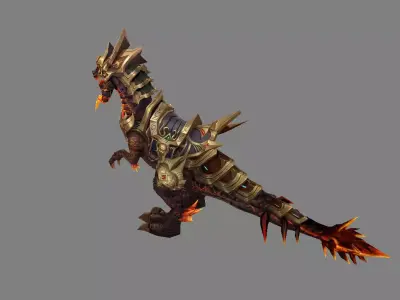 Mount - Dino Type 06 Low-poly 3D model