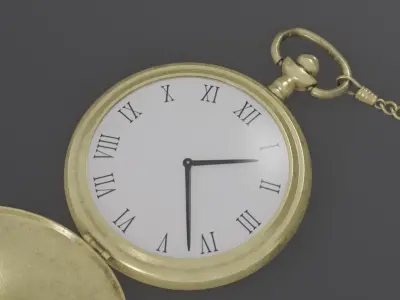 Pocket Watch 3D model buy