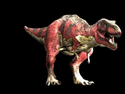 T-Rex Dinosaur Low-poly 3D model