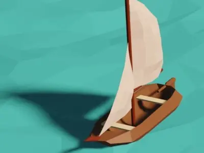 Small Boat 3D print model