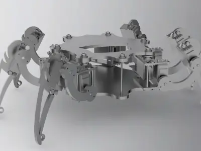 Spider bionic robot 3D model
