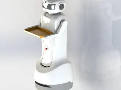 Service robot 3D model purchase