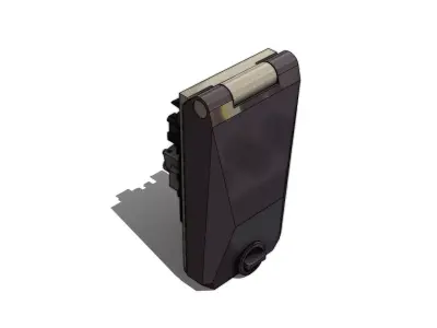 Weidmuller Frontcom Vario 1TOM10A 1RJ45 USB PL  Access Panel 3D model