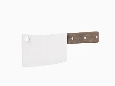 Meat Cleaver A 03 Low-poly 3D model