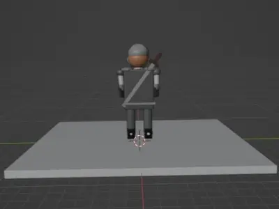Knight from 1700 Low-poly 3D model