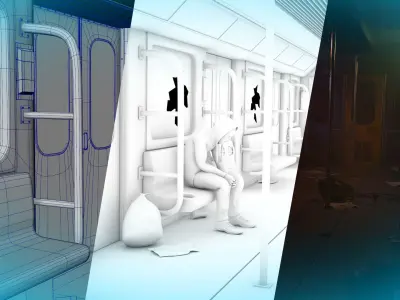 Abandoned Metro 3D model
