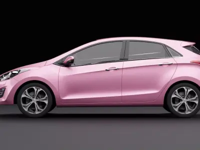 Hyundai i30 Metallic Pink  3D model