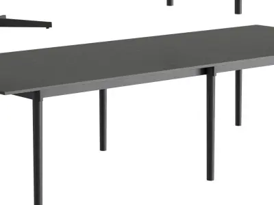 TAK Pedestal Table  02 3D model
