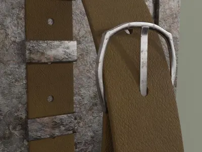 Rusted Shield 3D model
