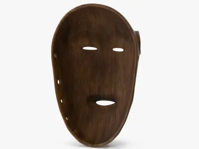  African Congo Mask 3 Wood 