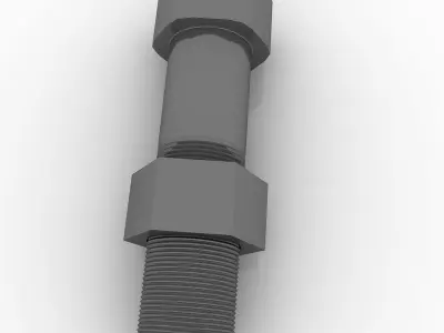 bolt nut 3D model