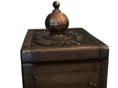 Mysterious Antique Puzzle Box 3D model