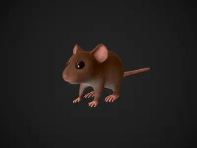 Mouse Low-poly 3D model purchase