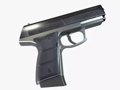 Pistol gun 3D model