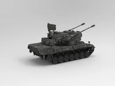 Flakpanzer Gepard 3D model