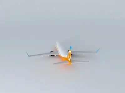 Orbit Airlines Boeing 737 800 Free 3D model