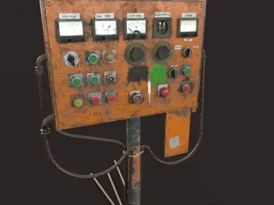 Old Control Panel 3D model get