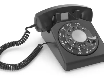 Old Phone Low-poly 3D model