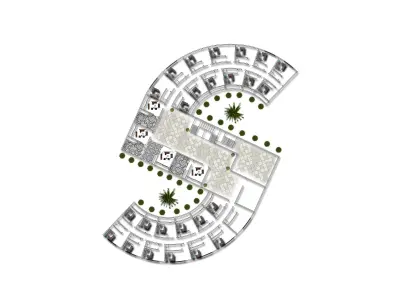 Commercial building 3D model buy