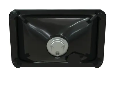 Truck Headlight Low-poly 3D model
