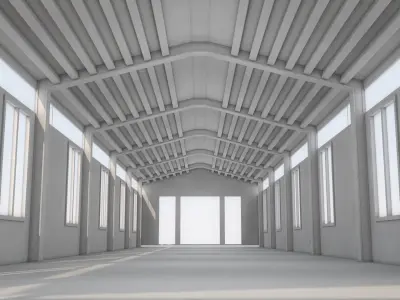Warehouse 3D model 3