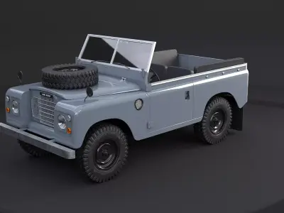 Land Rover Series III Short Wheel Base Convertible 3D model