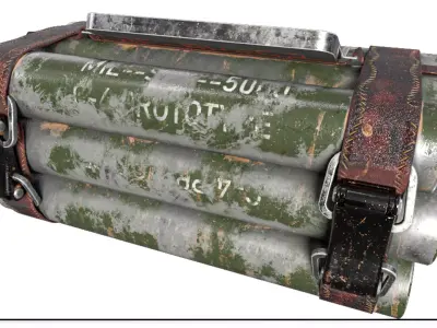 Dynamite 15 Low-poly 3D model
