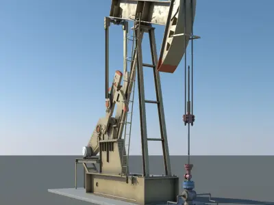 Oil PumpJack 3D model by 3DModelWarehouse