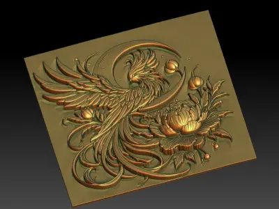 5 phoenix CNC Relief Model 3D print model