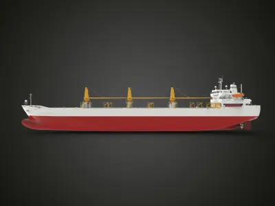 Supply military ship 3D model