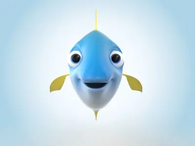 Cartoon Tuna 3D model