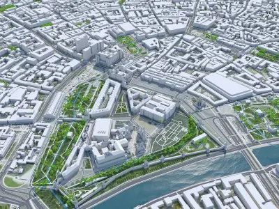 Moscow City Russia 3D model order
