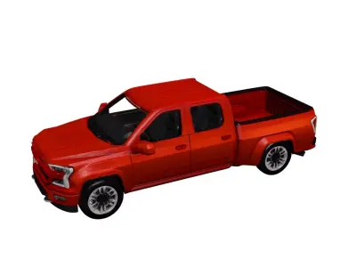 Generic Pickup Clean All-Purpose Utility Truck 02 3D model