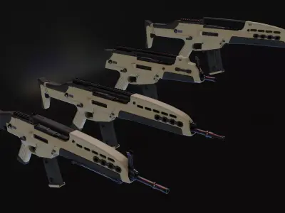 HK XM8 Tommy Build Low-poly 3D model