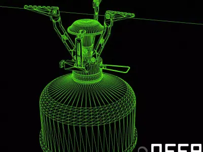 Backpack Stove - PBR Game Ready Low-poly 3D model