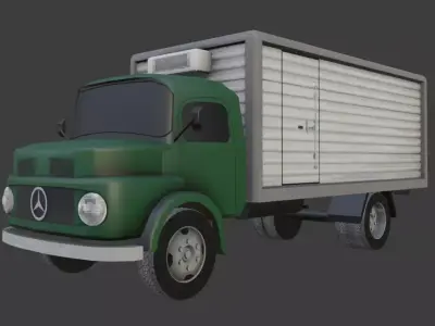 Mercedes Benz Kurzhauber Low-poly 3D model