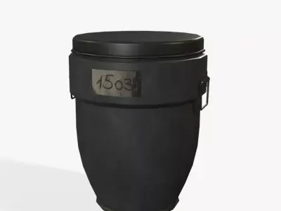 Cremation Urn V01 Low-poly 3D model